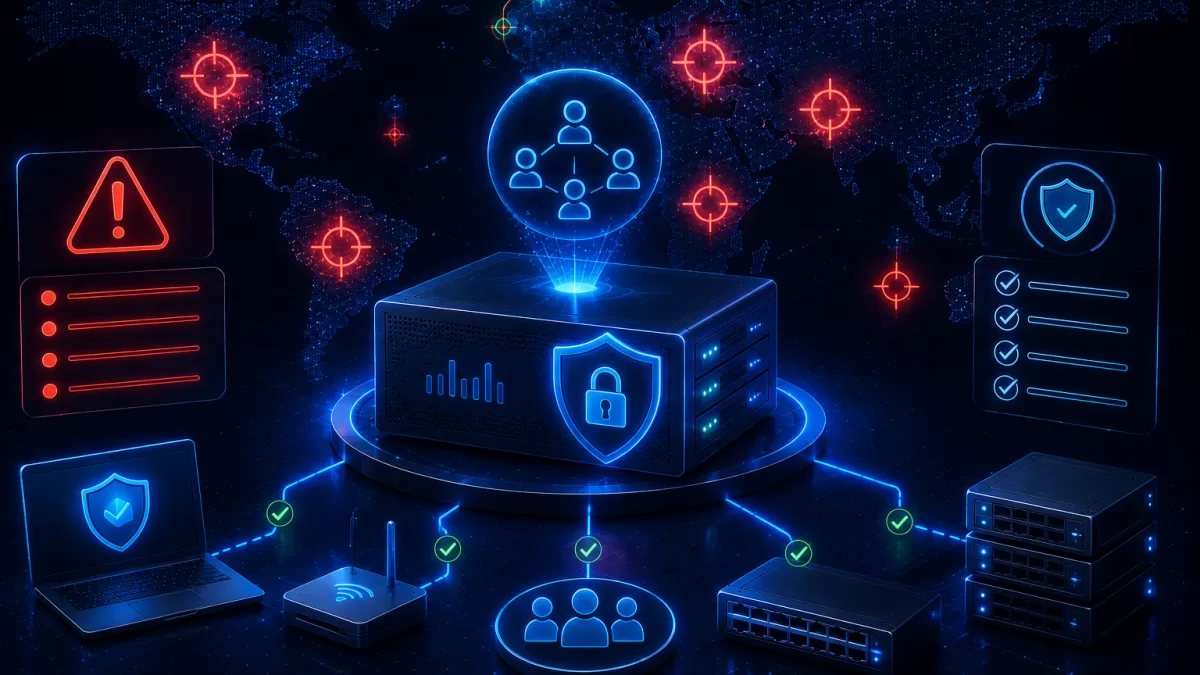 Modern digital infrastructure illustrating security, networking and reliable operation